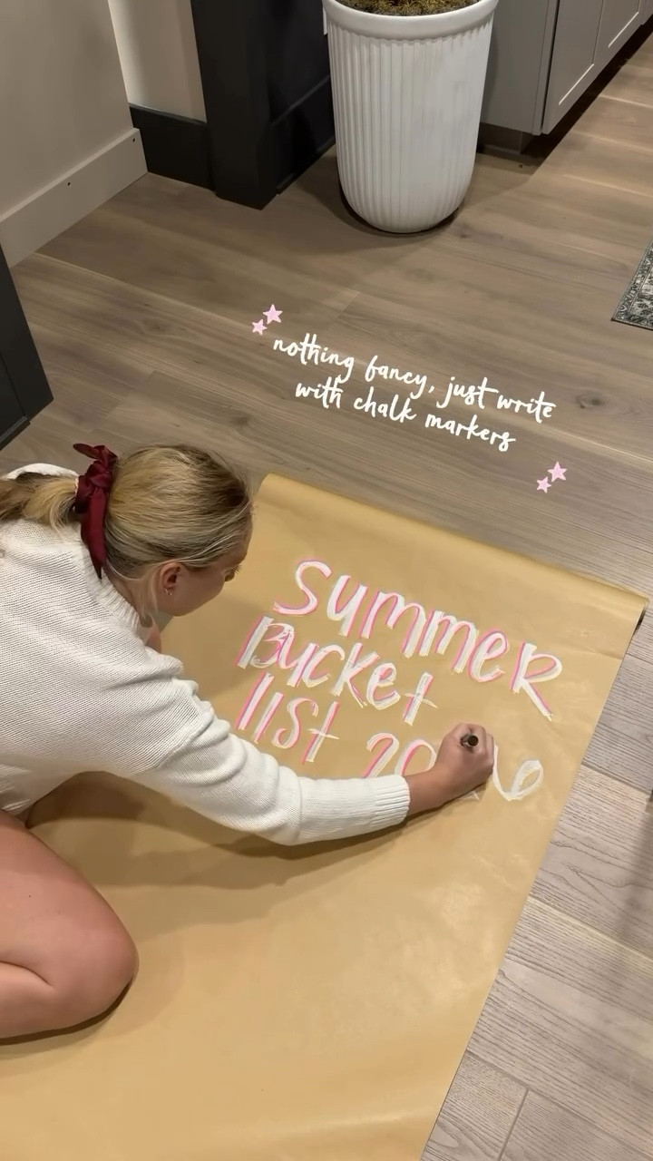 best summer ever loading ☀️🎀🌊

follow along for more ideas for moms, DIY and home inspo and a little bit of everything in between ◡̈ comment SUMMER for links to everything i used or shop my Amazon storefront 🛒 

last year I never got around to making the album so I’m playing catch up this year 😮‍💨 but since we redid our pantry i moved our banner to the art board and then i can also hand summer art work there as well 🎨 the girls have alot on their list this summer and im so excited to tackle these with them 🤍 I usually try to plan them out along the summer so we can check them off! ✅ 

#summerbucketlist #amazonfinds #homeinspo #mamalife #girlmama