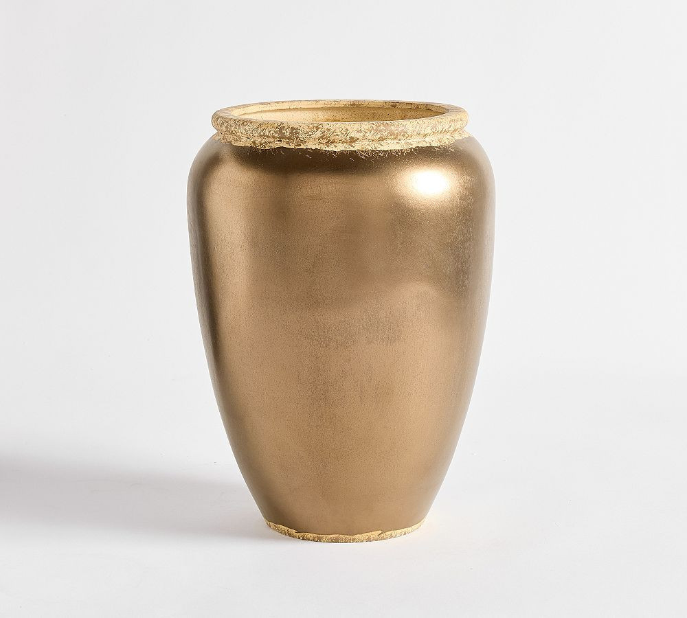 Tilden Metallic Vase Large | Pottery Barn (US)