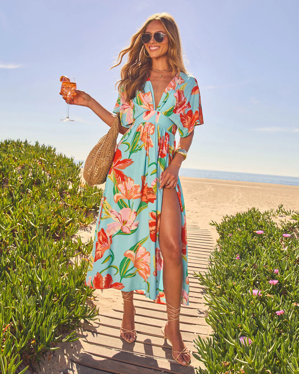 Salt and Sun Woven Crochet Straw Hobo Bag | VICI