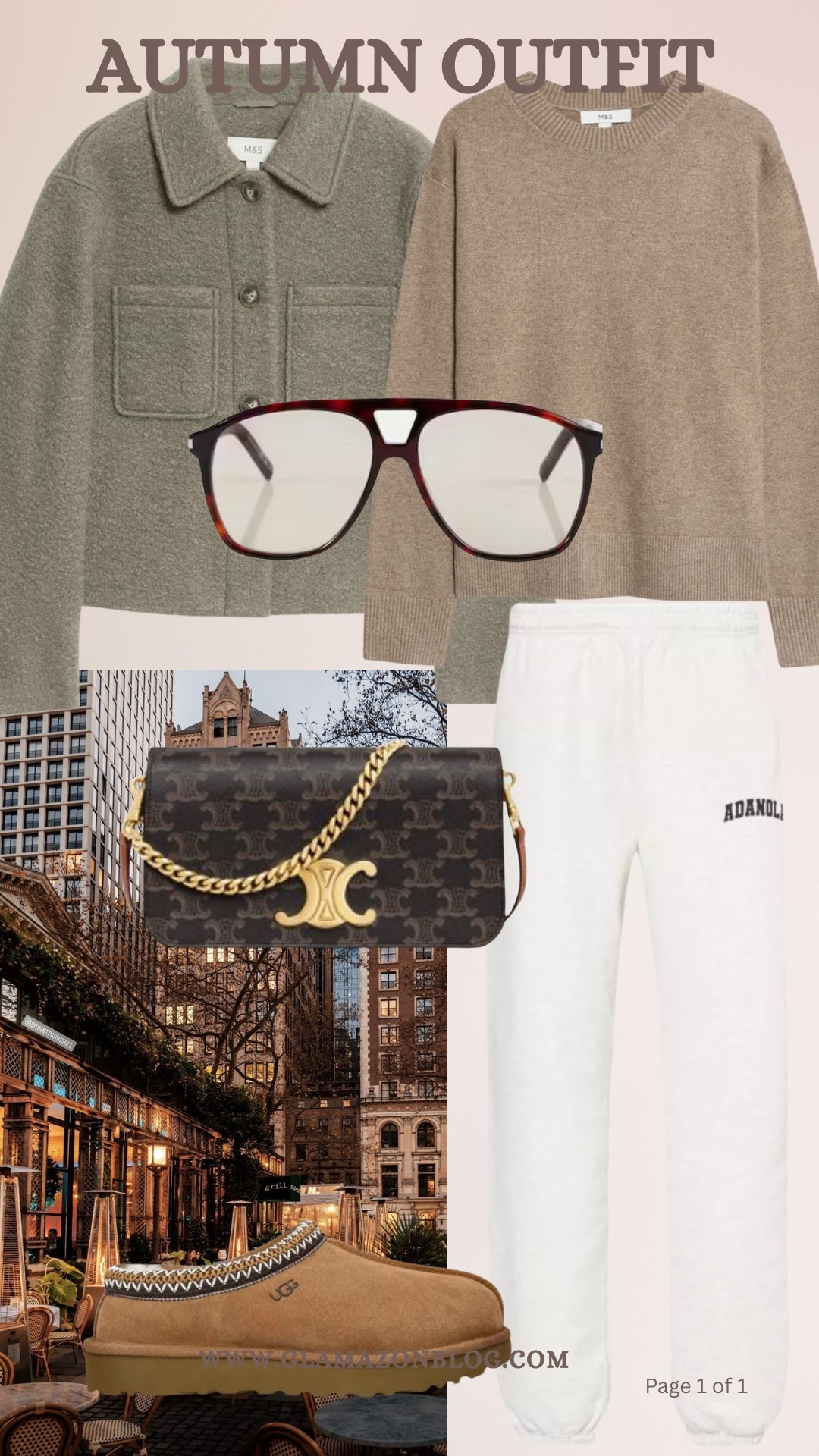 Autumn outfit, M&S knit, M&S jacket, cropped jacket, celine bag, Ugg Bassman, ysl aviators, camel jumper 

#LTKuk #LTKautumn #LTKeurope