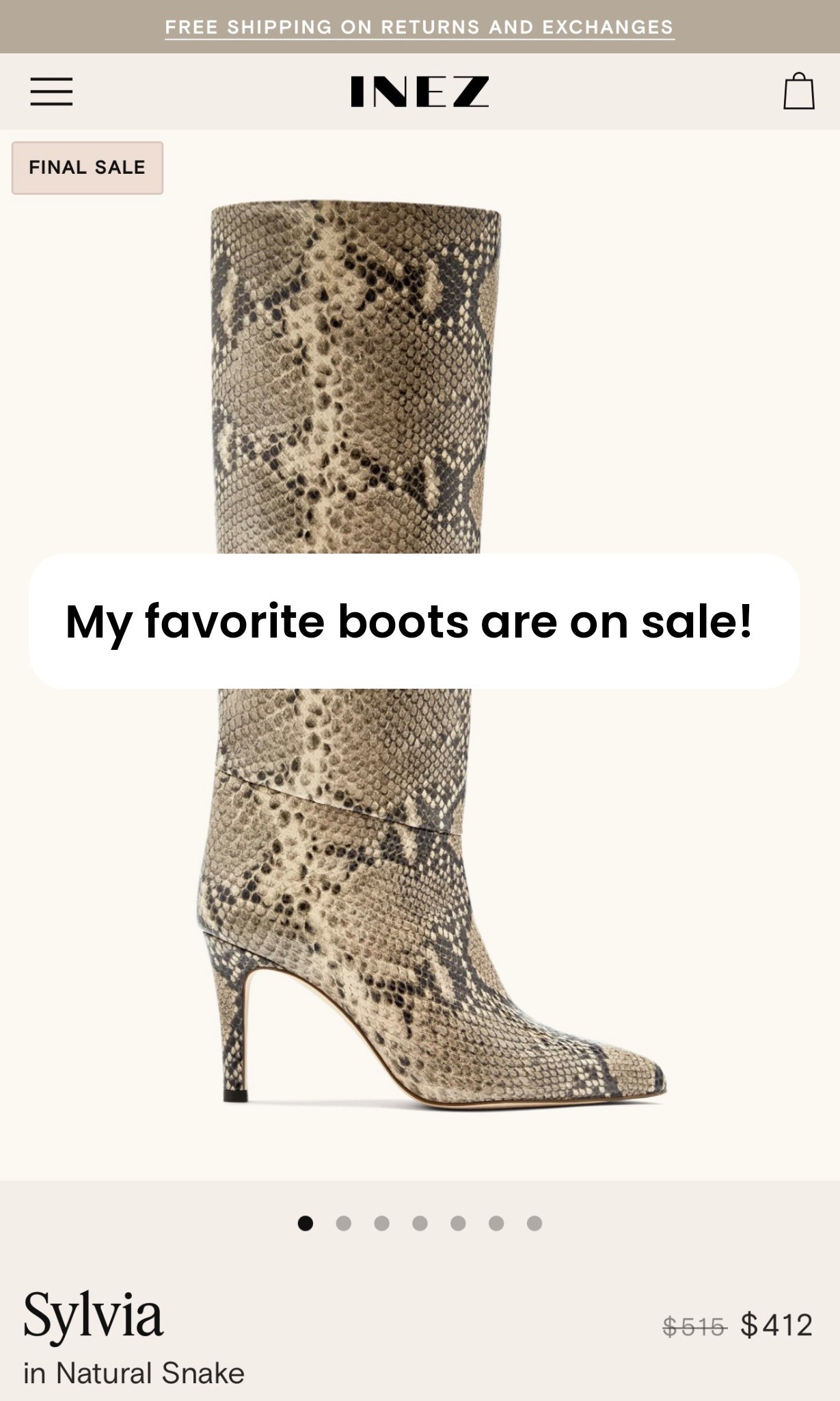 Snakeskin is trending thru next fall so grab these now while they are on sale! 

#LTKSaleAlert #LTKSpringSale #LTKOver40
