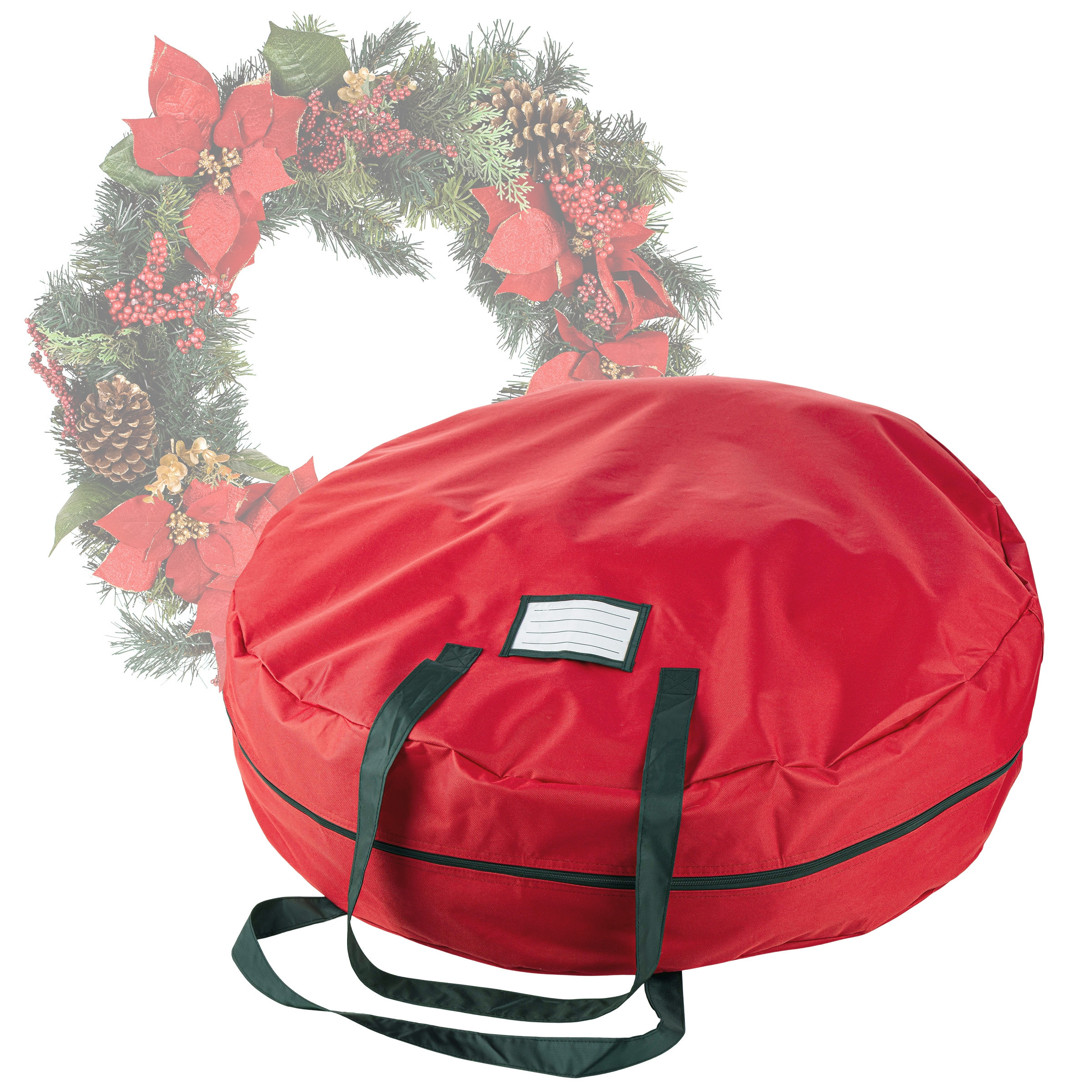Hastings Home Red Plastic Collapsible Wreath Storage Container (For Wreaths Up to 36-in Diameter) | 934760TSO | Lowe's