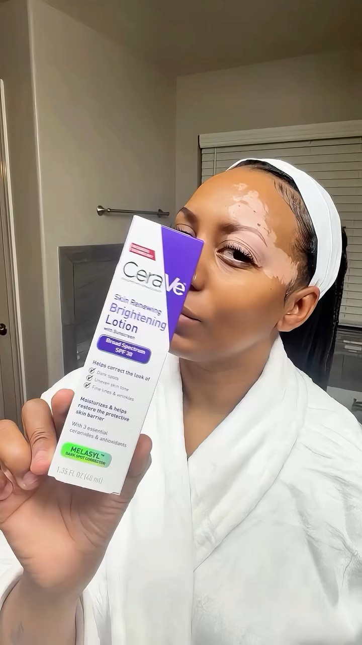 IN JUST 4 WEEKS—brighter, more even skin tone!  #sponsored

@cerave Skin Renewing Brightening Lotion SPF 30 with multi-patented Melasyl technology immediately:
✔️brightens skin
✔️ improves the look of dark spots

#ceraveskincare #agingskincare #ceravepartner #vitiligoskin

#LTKmorningroutine #LTKselfcare #LTKBeauty