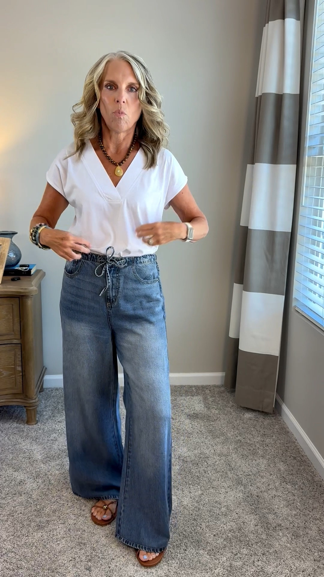 These tees are sooooo good. The perfect weight, love the v-neck and great to wear alone or layered. I’m in a 4, but can also wear 2

@Boden (US)

#LTKootd #LTKOver40 #LTKgrwm