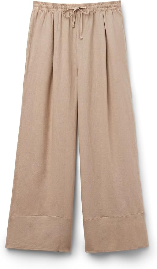 Woman's Linen and Viscose Palazzo Pants | Amazon (US)