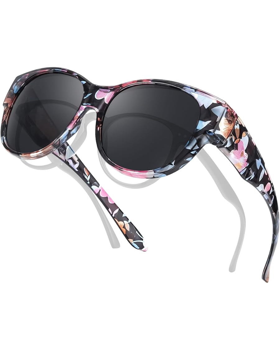 TJUTR Polarized Fit Over Sunglasses for Women, Trendy Sun Glasses Over Prescription Glasses UV400... | Amazon (US)