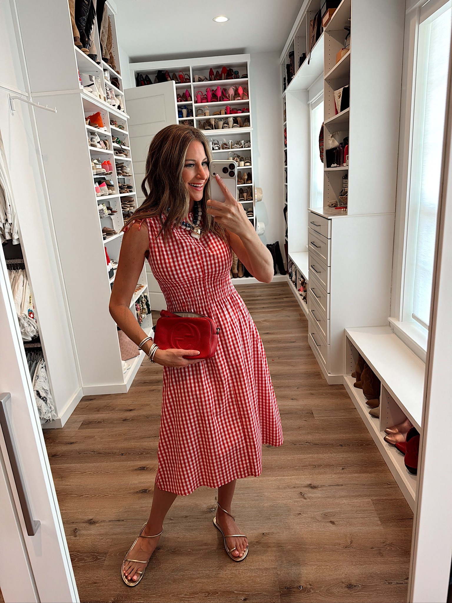 Red, white & blue 🇺🇸 in a small dress, sandals and accessories - fits tts.

#LTKootd #LTKgrwm #LTKSeasonal