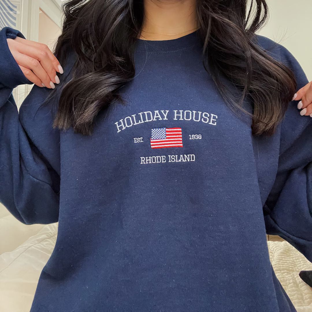 Taylor Swift Embroidered Crewneck Holiday House Rhode - Etsy | Etsy (US)