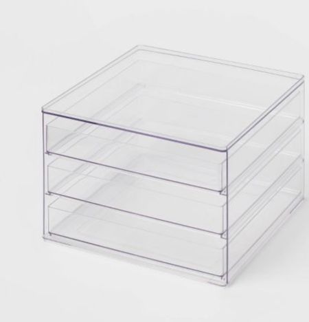 Acrylic storage, 3 drawer storage, stackable storage, clear storage 

#LTKhome