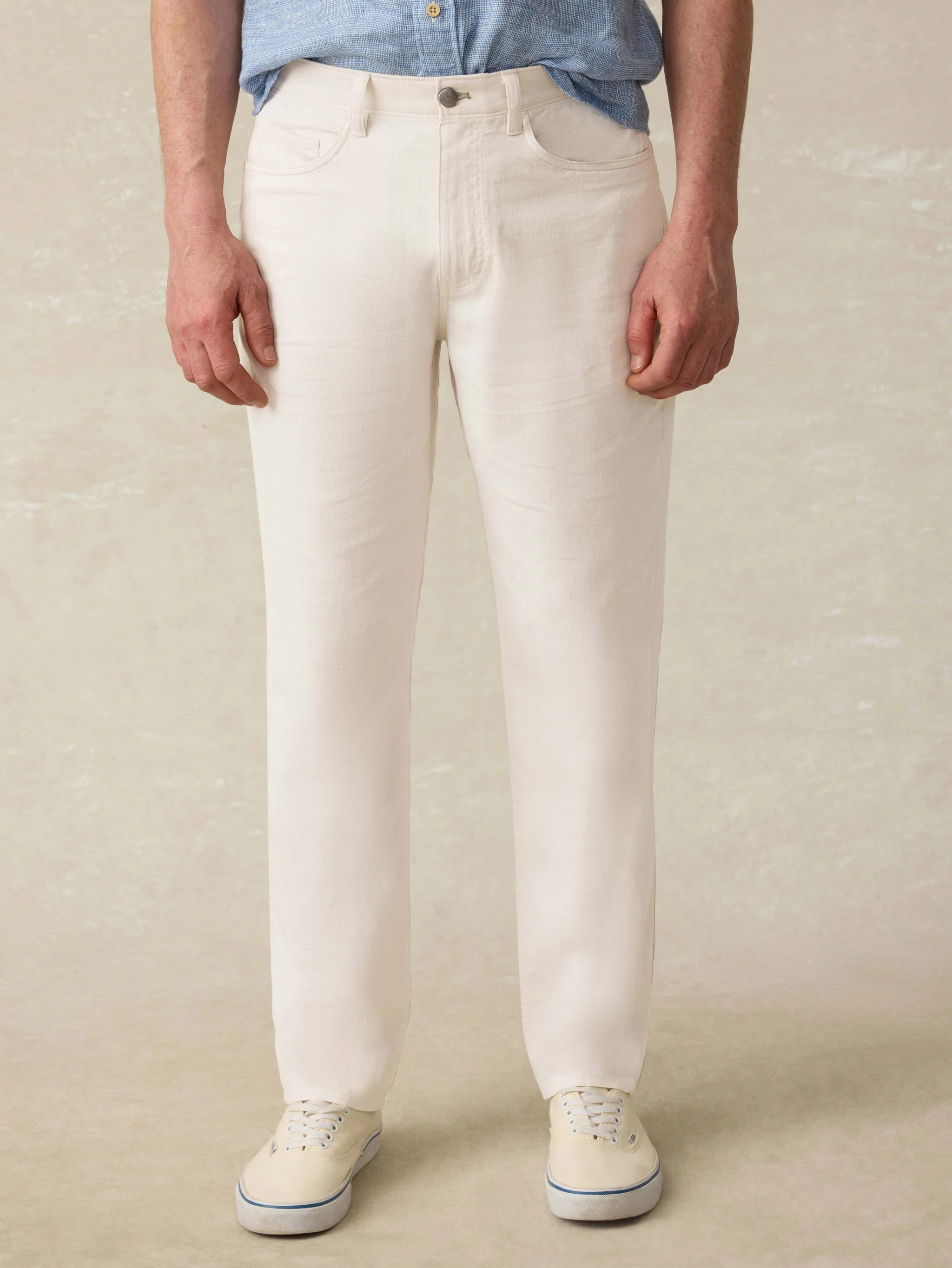 Movement™ Linen 5-Pocket Pant - Dorset Sand | Faherty