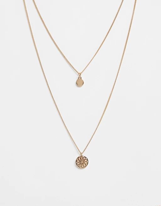 ASOS DESIGN chakra multirow necklace | ASOS UK
