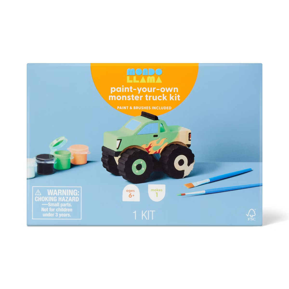 Wooden Monster Truck Painting Craft Kit - Mondo Llama™ | Target