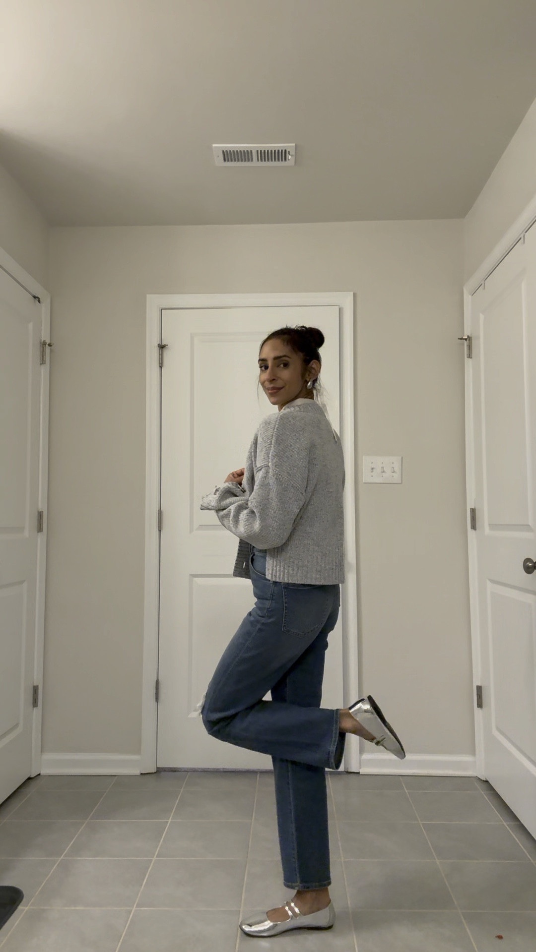 The silver* deets. The flats are a must. 