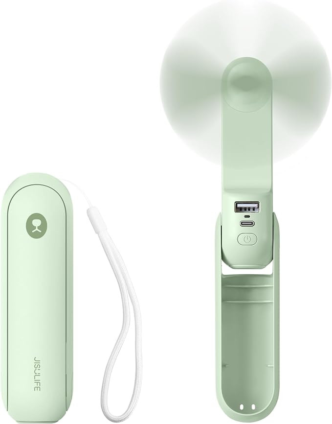 JISULIFE Portable Handheld Fan, Mini 3 In 1 with Rechargeable Battery, Personal Pocket Fan for Tr... | Amazon (US)