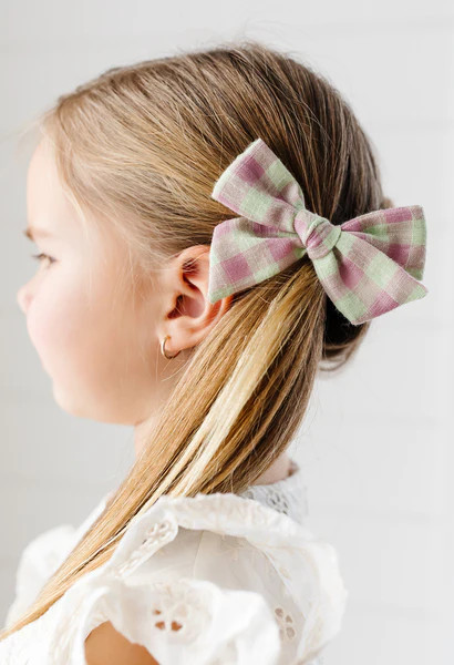 Iris Spring Check Poppy | Little Poppy Co