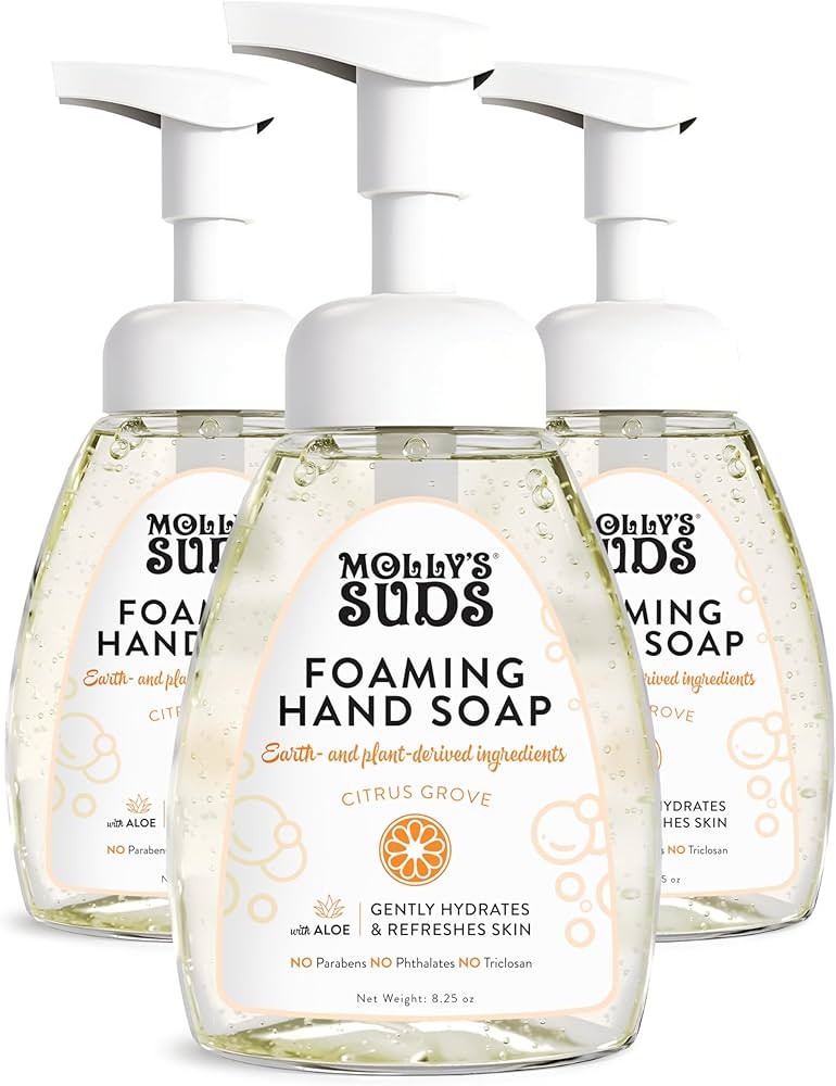 Molly's Suds Foaming Hand Soap - Made with Aloe and Coconut Oil | Moisturizing Hand Wash | Plant-... | Amazon (US)