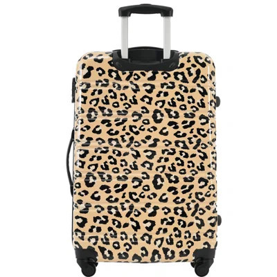 Tsa Lock Luggage 3 Pcs - Lightweight 20", 24", 28" Brown Leopard Pc Firm With 20"+24"+28" Material Spinner Case | Wayfair North America