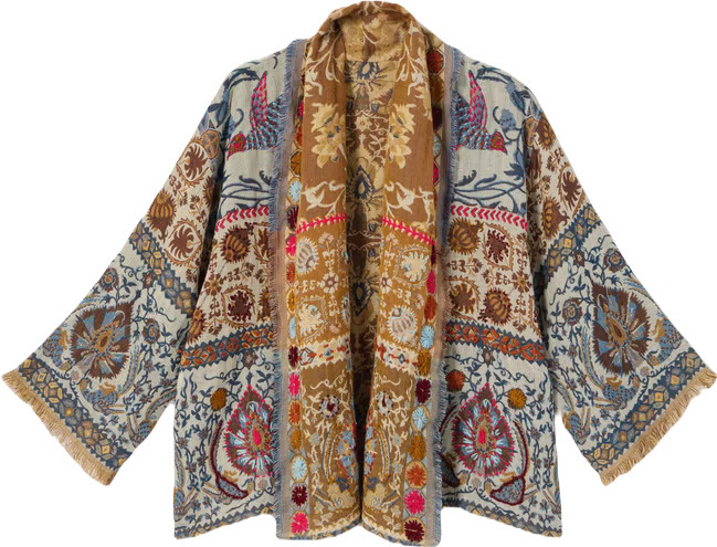 Hand-Embroidered Jacquard Soft Jacket | J. Jill