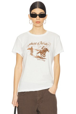 EB Denim x REVOLVE Save A Horse Tee in Vintage White from Revolve.com | Revolve Clothing (Global)