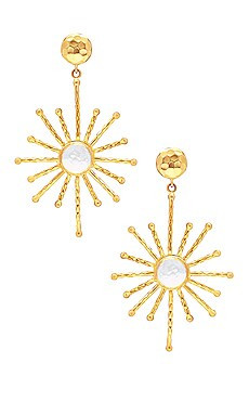 V.BELLAN Star Earrings in 18k Yellow Gold Plated from Revolve.com | Revolve Clothing (Global)