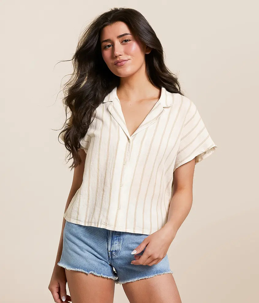Parallel Cropped Blouse | Buckle