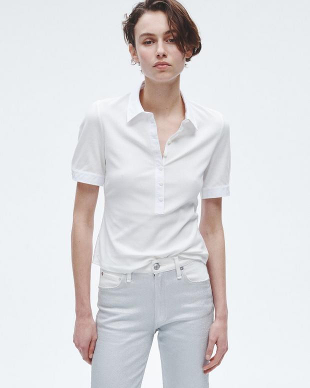 Ribbed Mixed Media Polo | rag & bone