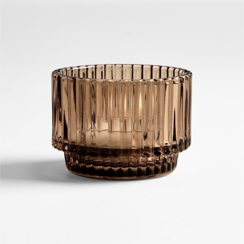 Atwell Brown Tealight Candle Holder + Reviews | Crate & Barrel | Crate & Barrel