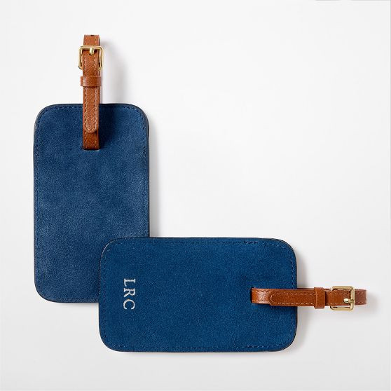 Soho Suede Luggage Tag | Mark and Graham