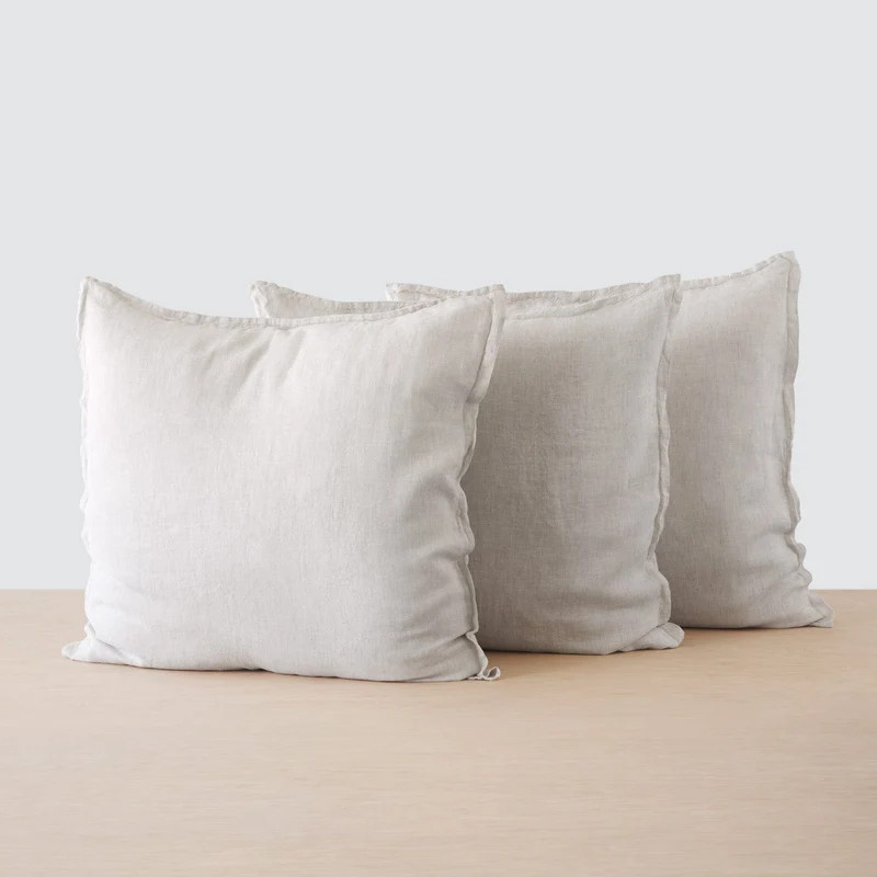 Stonewashed Linen Euro Shams | The Citizenry