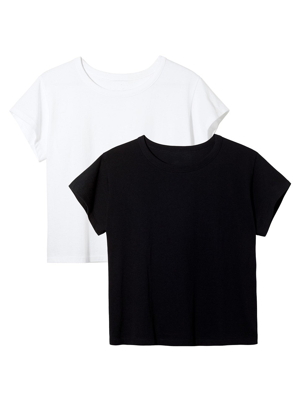 Women's Classic Margo Two-Piece T-Shirt Set - Black White - Size Large | Saks Fifth Avenue