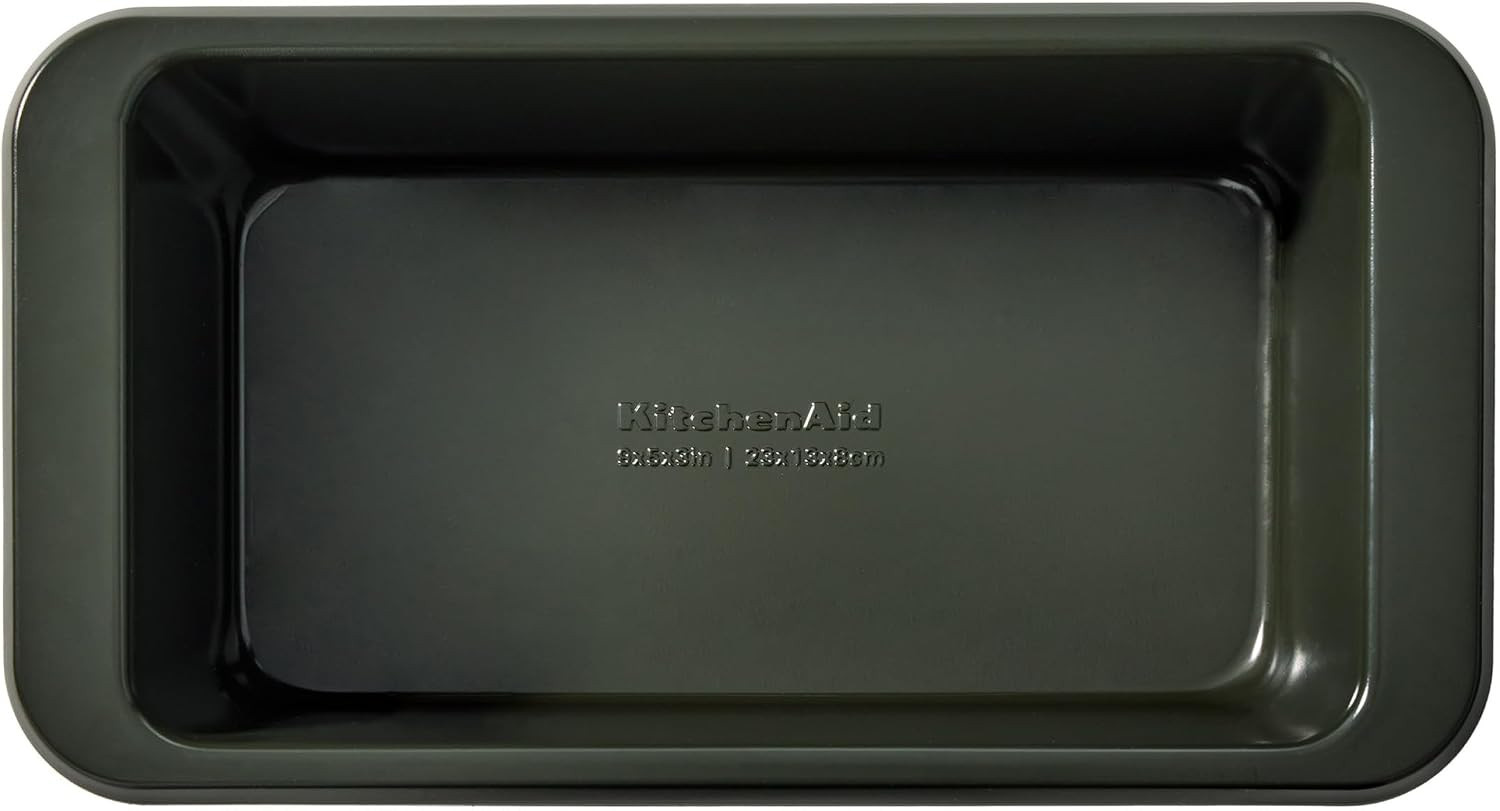 KitchenAid Nonstick Swiss Engineered Aluminized Steel Loaf Pan, Dishwasher Safe, 9 x 5 Inch, Evergreen | Amazon (US)