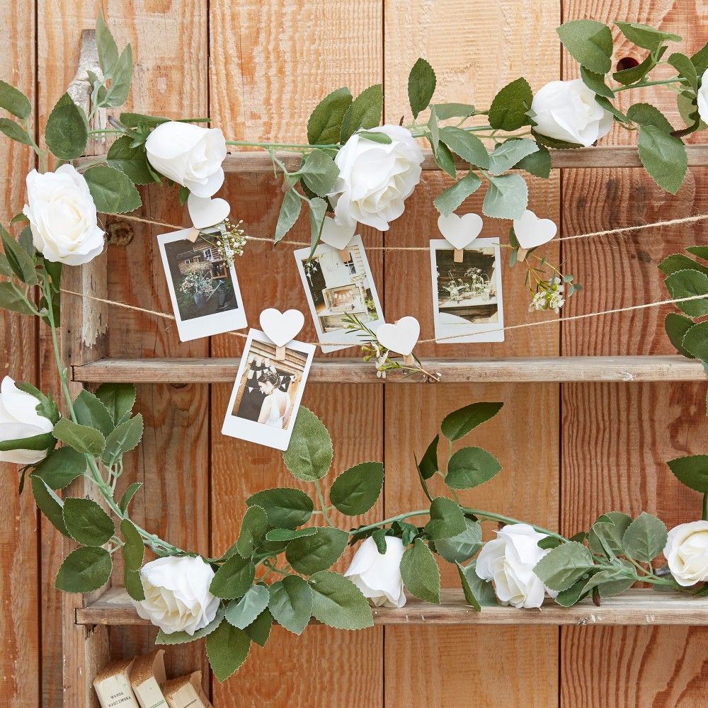 Floral Garland Party Decoration Off White | Target