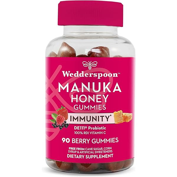 Wedderspoon Manuka Honey Digestive Gummies - Berry, 90 Count | Amazon (US)