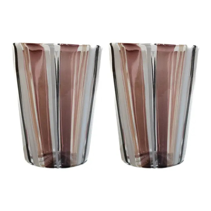 Italian Cocktail Glasses in Murano Glass by Mariana Iskra, Set of 2 | Chairish