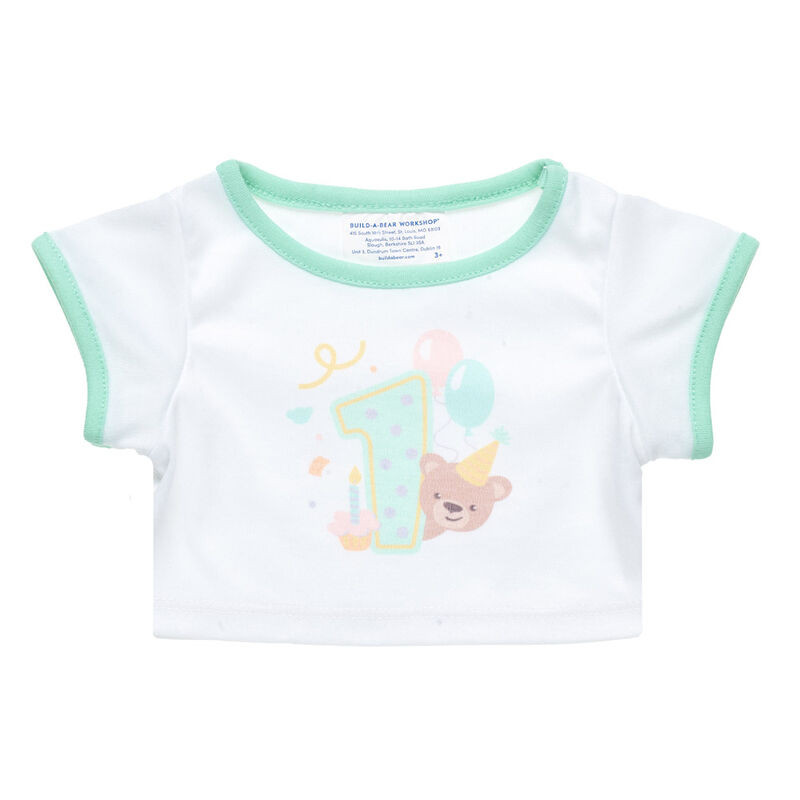 First Birthday T-Shirt for Stuffed Animals | Build-A-Bear® | Build-A-Bear Workshop