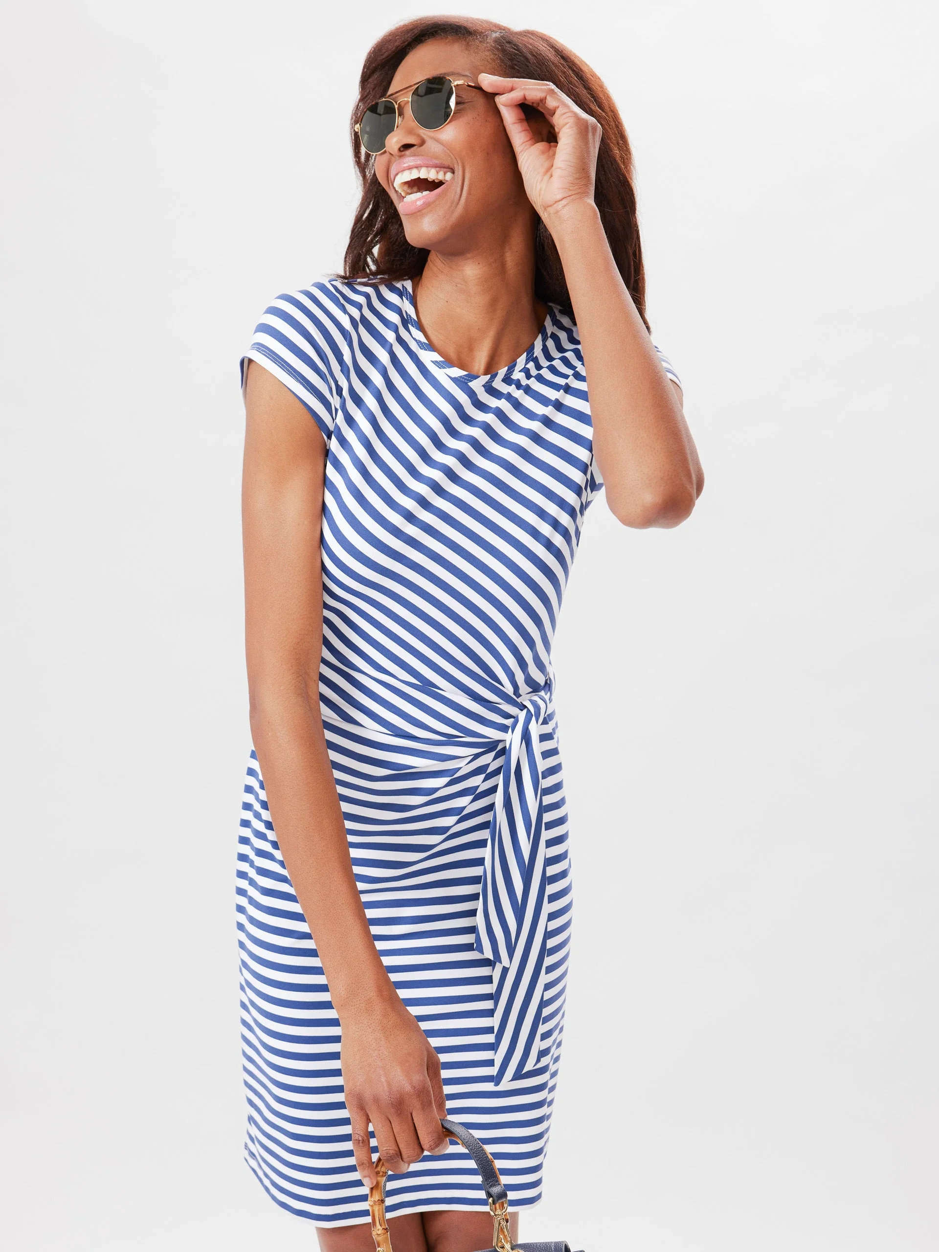 Elora Dress in Bangle Stripe | J.McLaughlin