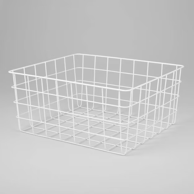 13" Rectangular Wire Decorative Basket - Brightroom™ | Target