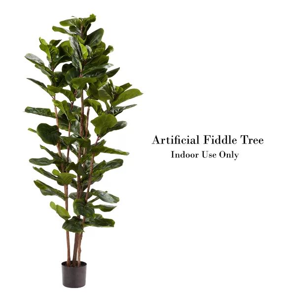 Artificial Fiddle Leaf Fig Tree in Pot | Wayfair North America