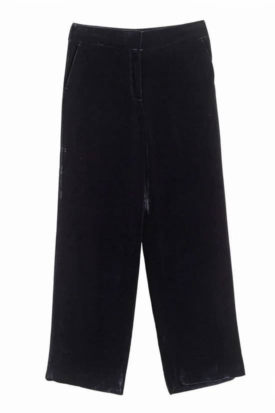 Black Velvet Trousers | Chinti & Parker