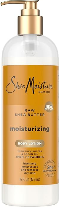 SheaMoisture Moisturizing Body Lotion with Raw Shea Butter, Argan Oil and Pro-Ceramides, Restorin... | Amazon (US)