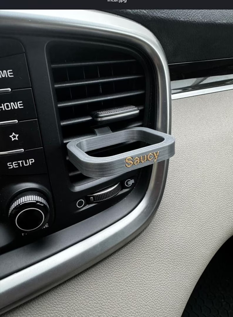 Personalized Car Air Vent Dip Holder Sauce Clip Tray for Your Vehicle While Travelling - Etsy | Etsy (US)