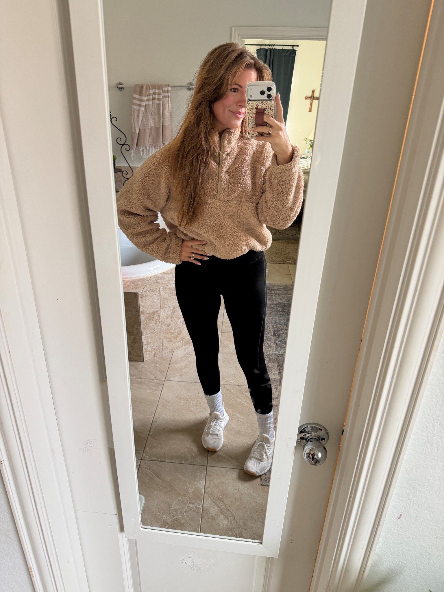 Teddy bear sweater! Wearing medium 

#LTKmomlife #LTKootd