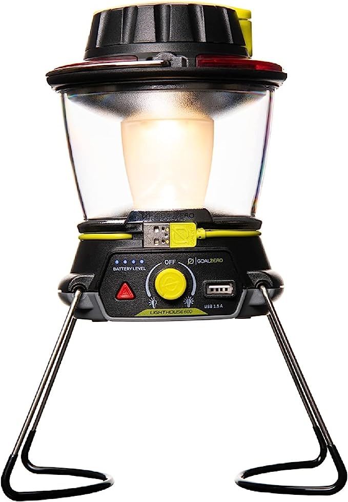 Goal Zero Lighthouse 600 Camping Lantern, 600-Lumen Hand Crank LED Lantern | Amazon (US)