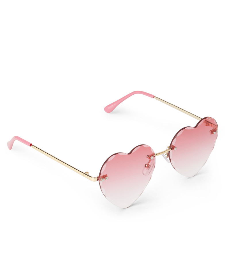 Girls Frameless Heart Sunglasses - gold | The Children's Place