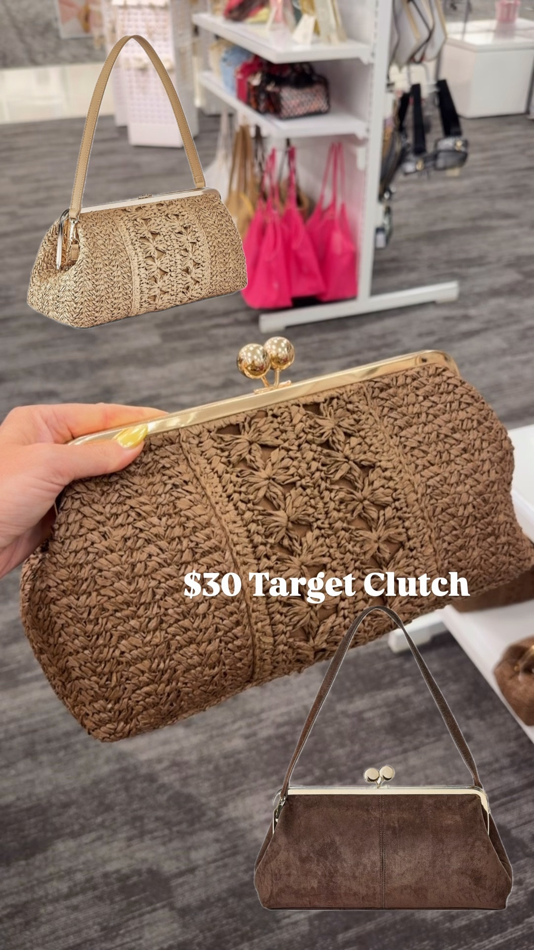 Target spring summer vacay vacation beach travel clutch 
So good for $30 - comes with removable strap 

#LTKWorkwear #LTKTravel #LTKootd