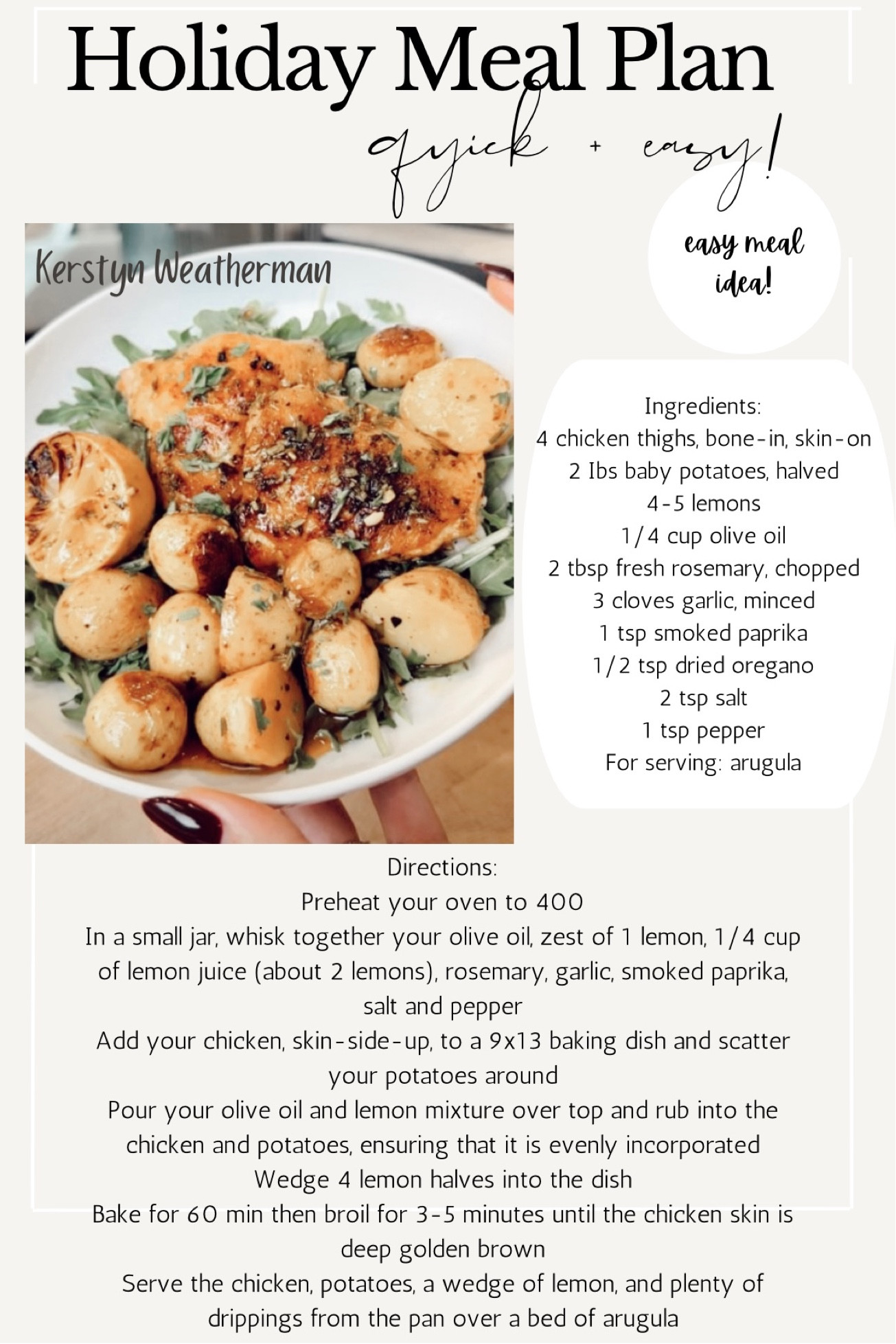 THE EASIEST meal to make! And oh so yummy & healthy!!! Good for holiday party cooking & friends coming overr

Linked the things I used to prep & cook it! ✨🙌🏻🎉🛒🙏🏻🍴

#LTKparties #LTKHoliday #LTKhome