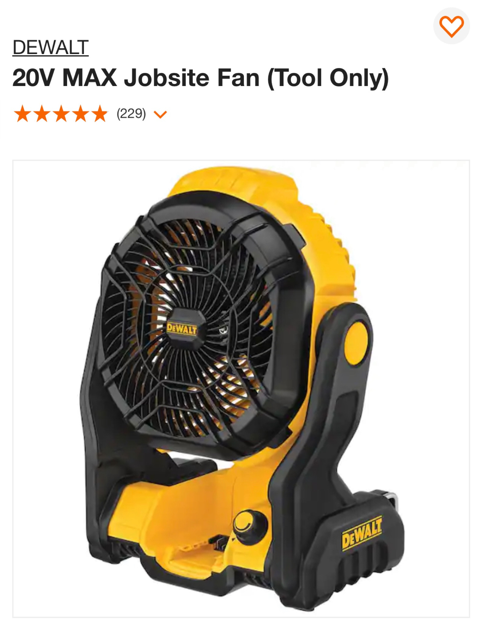 Dewalt fan 39% off currently!