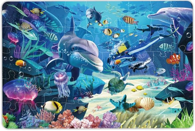 Kids Puzzle Puzzles for Kids Ages 4-8 Underwater Floor Puzzle Raising Children Recognition &Promo... | Amazon (US)