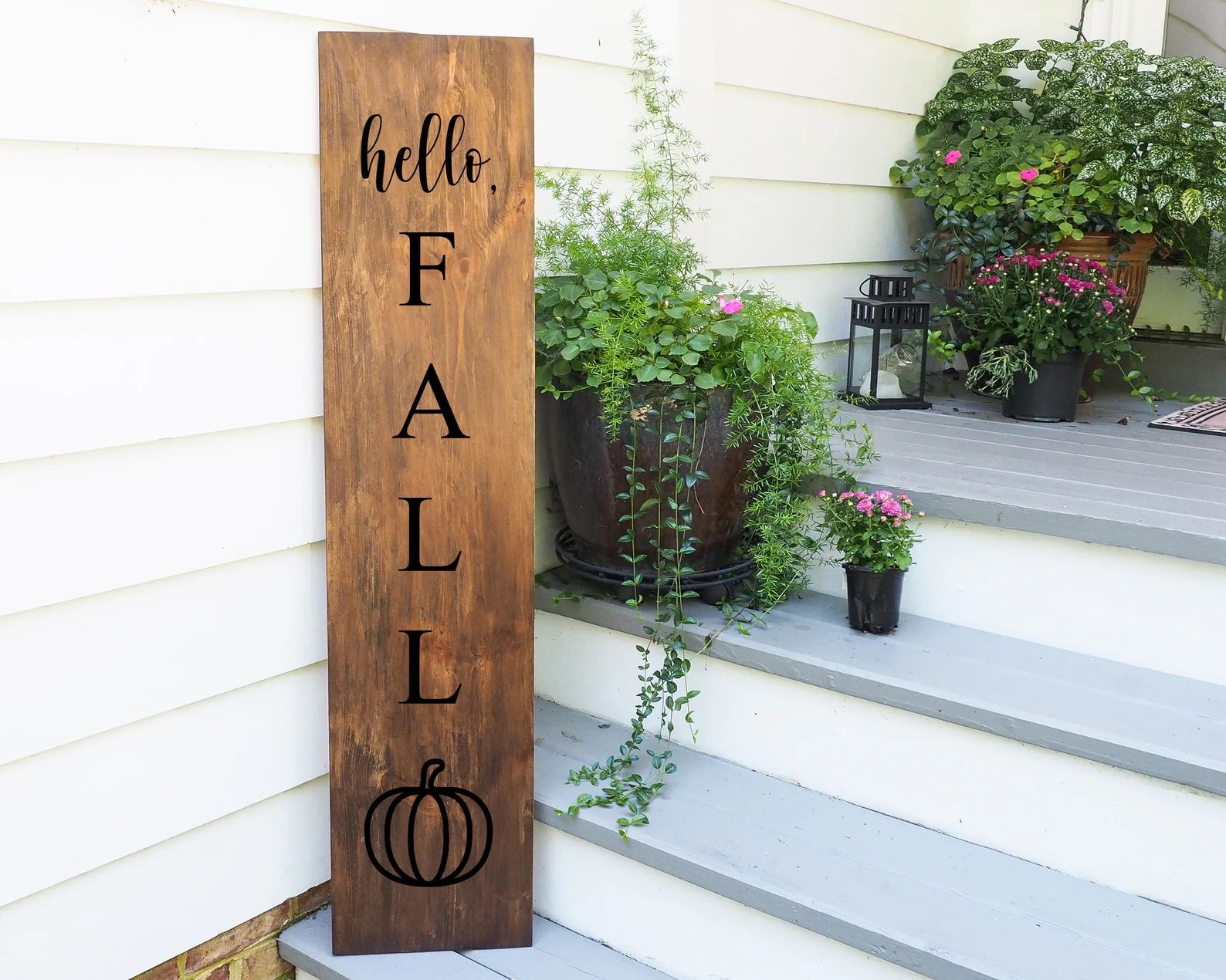 Read the full title
    Hello Fall Pumpkin Sign Front Porch - Outdoor Welcome Sign - Wood Welcome... | Etsy (CAD)