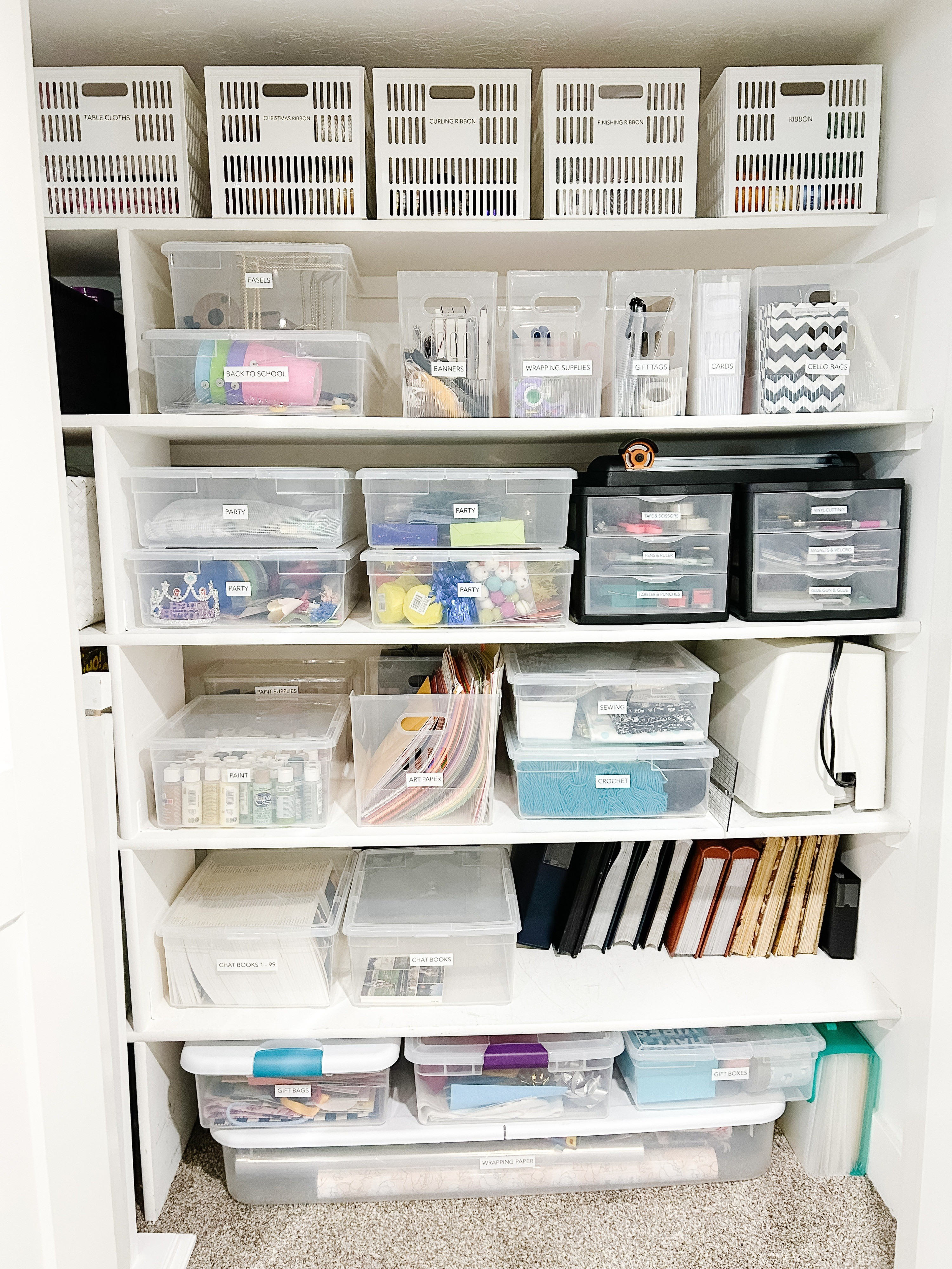 Craft closet storage organization. #LTKorganize

#LTKKids #LTKHome #LTKBacktoSchool